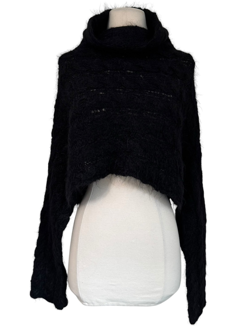 Matthildur Suri Wool Cropped Turtleneck Sweater